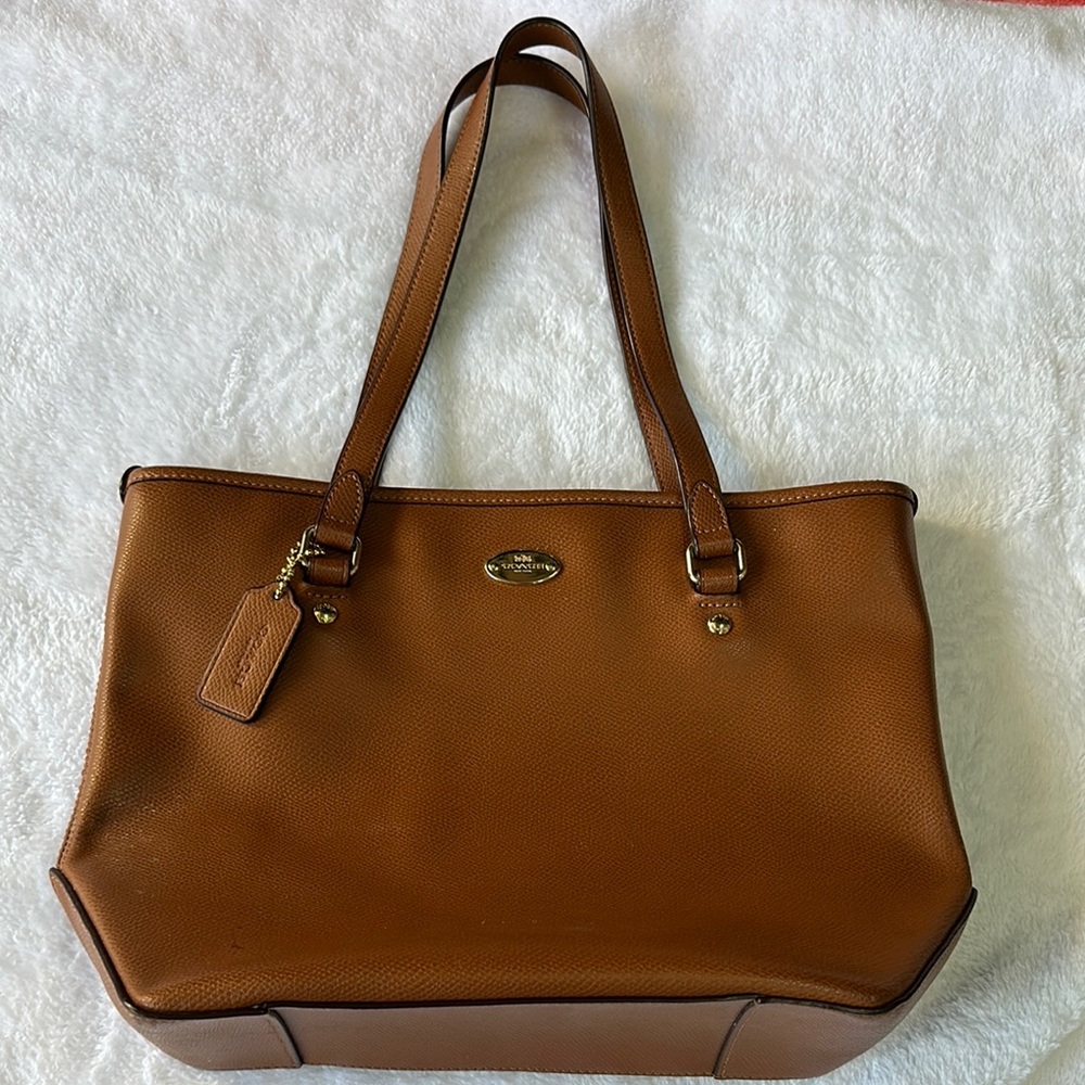 Coach Brown Leather Tote Bag